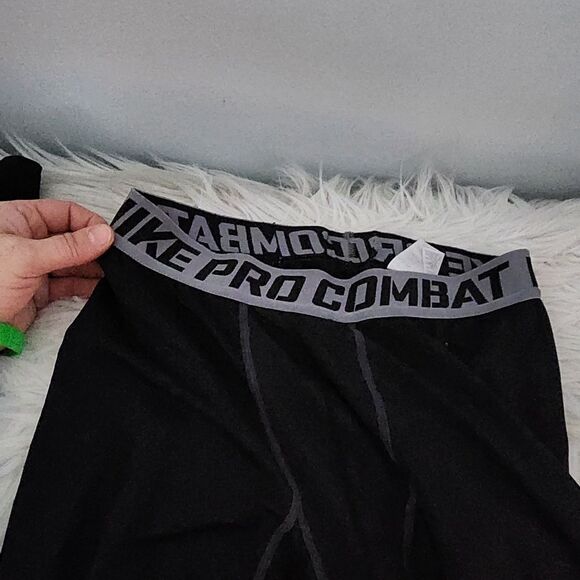 Nike pro combat compression pants black men's large - Picture 3 of 6